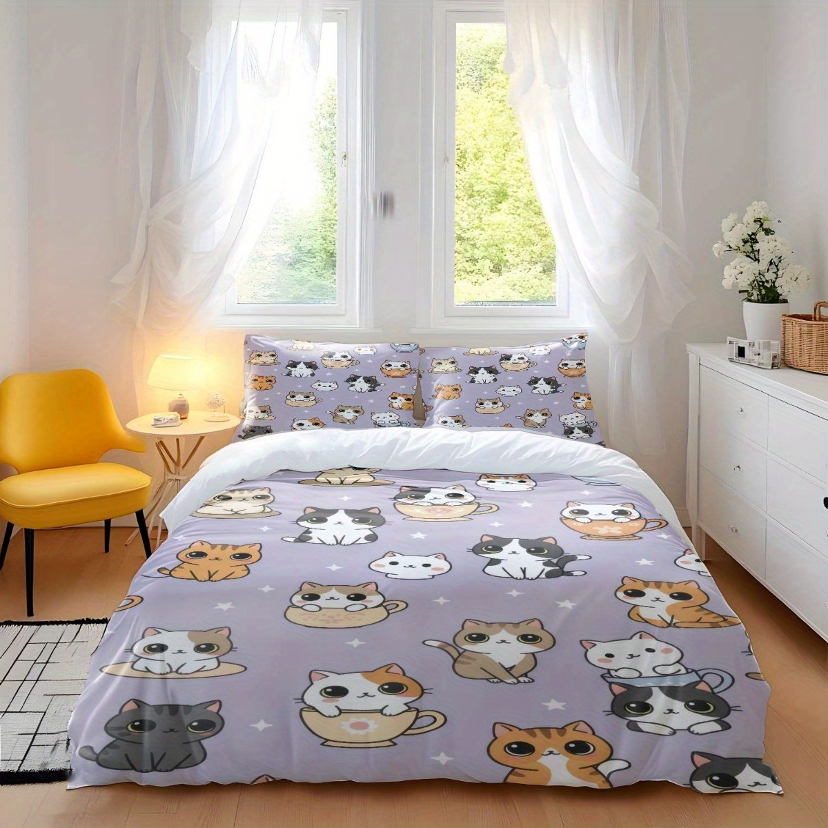 Soft Duvet Cover Set of Three  - огляд і ціна Duvet Cover Sets With Zipper