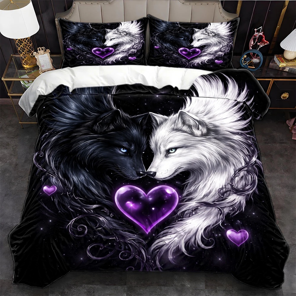 3Pc Hot-Selling Black and Whit - огляд і ціна Duvet Cover Sets With Zipper