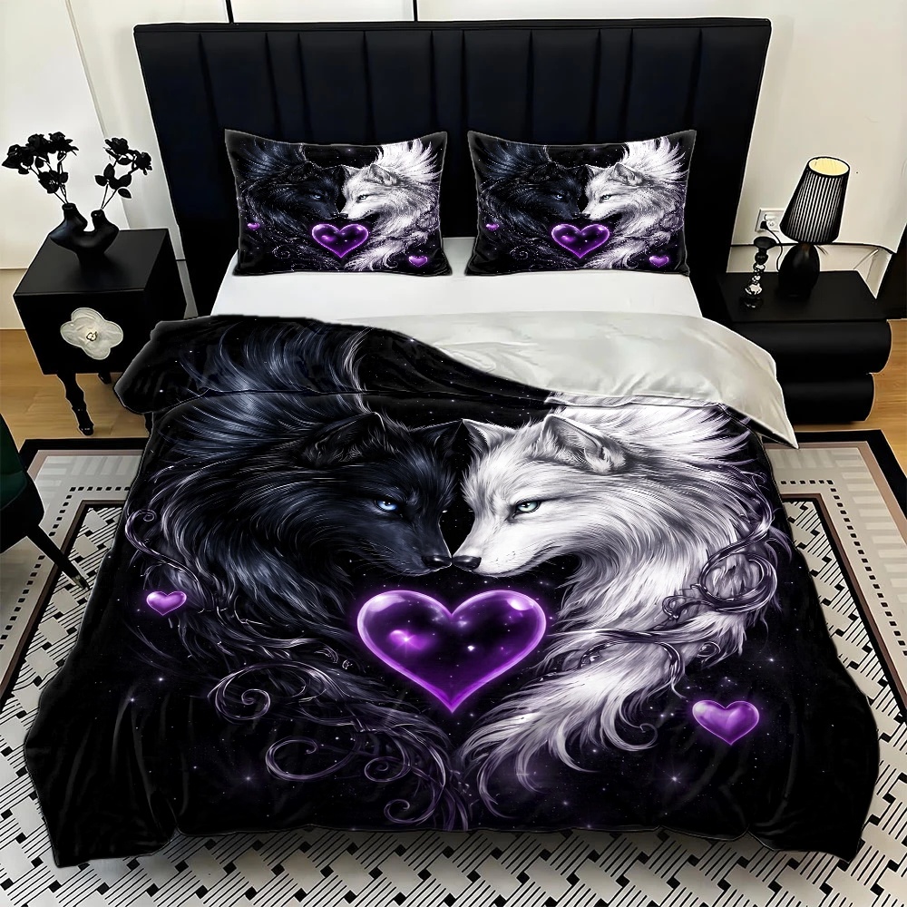 3Pc Hot-Selling Black and Whit - огляд і ціна Duvet Cover Sets With Zipper