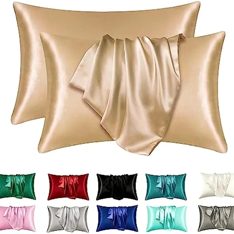 Satin Silk Pillowcase for Hair - огляд і ціна Satin Silk Pillowcase Hair Skin