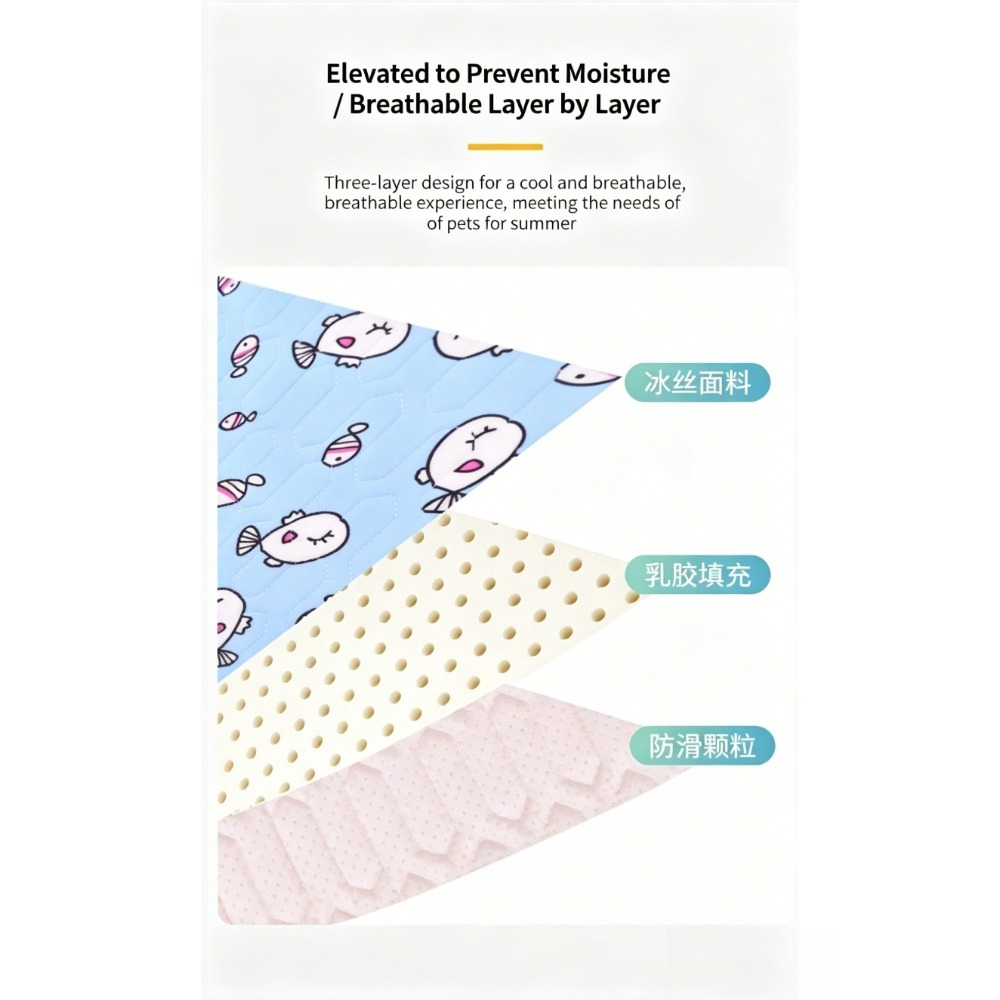 Pet summer cooling latex mat d - огляд і ціна Cooling Blanket Hot Sleepers