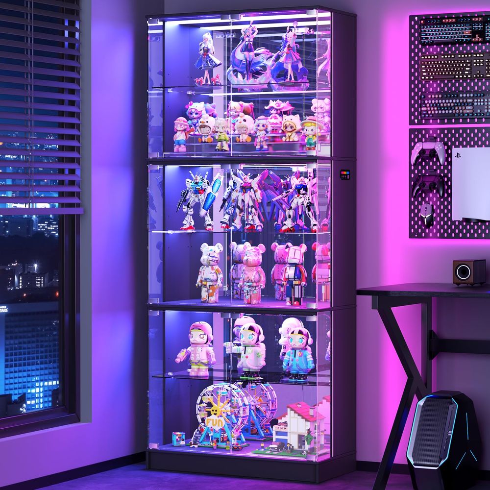 Display Cabinet with Glass Doo - огляд і ціна Lighting