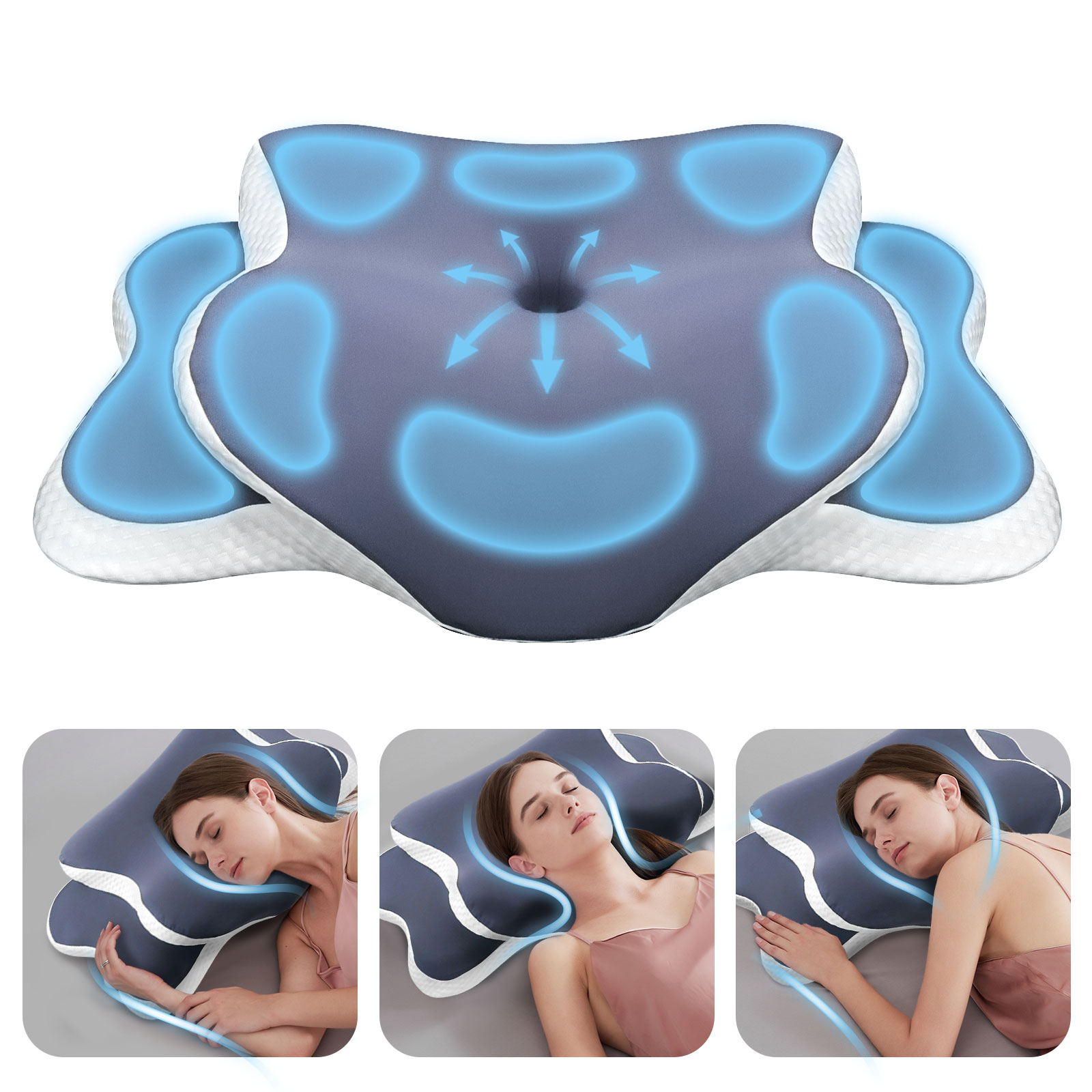 Memory Foam Pillow Cervical Pi - огляд і ціна Memory Foam Orthopedic Pillow Neck Pain