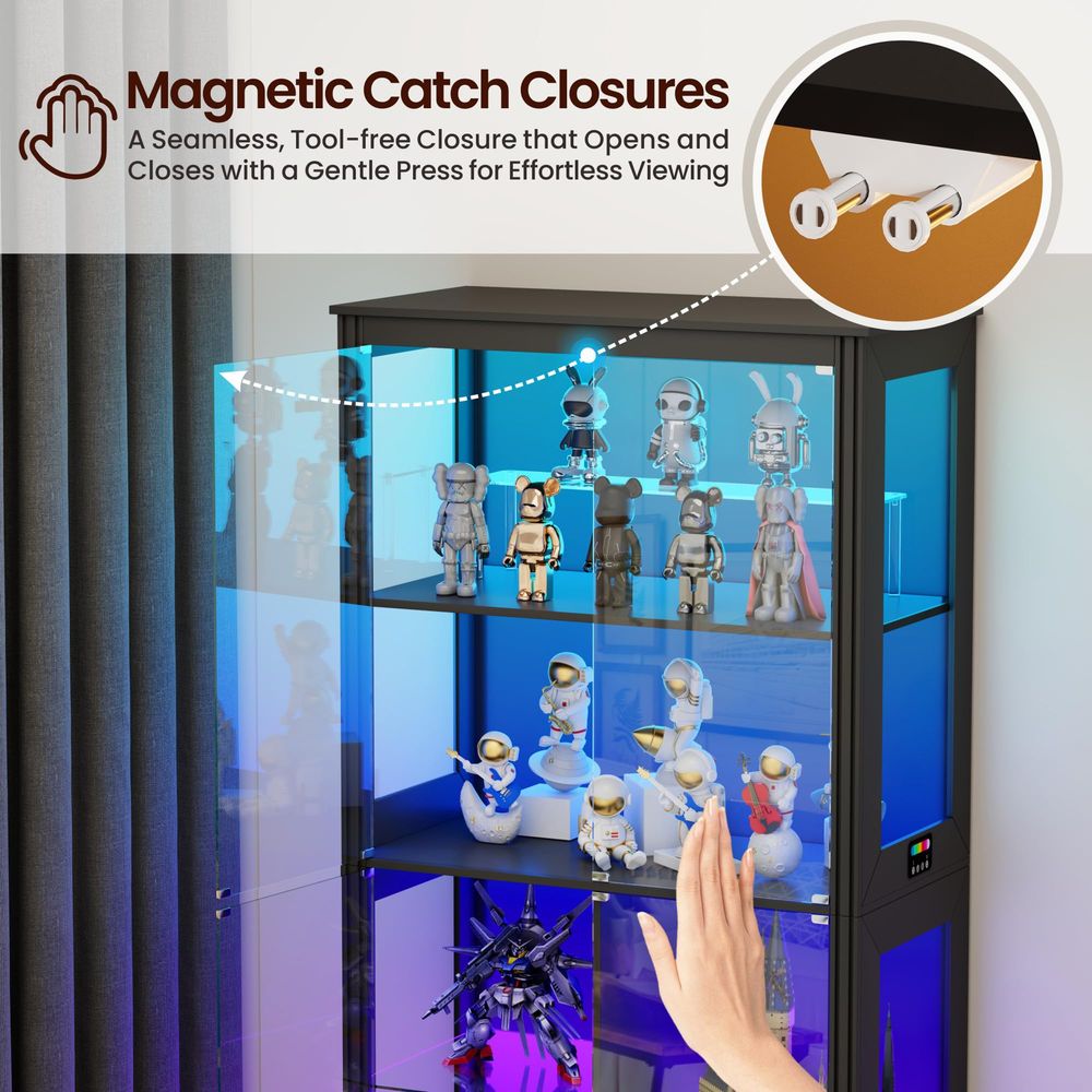 Lighted Corner Display Curio C - огляд і ціна Storage & Organization