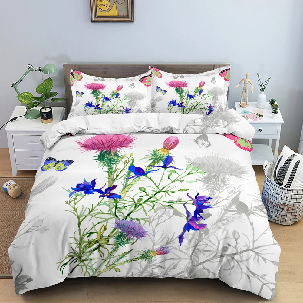 Butterfly Bedding Set 3D Flowe - огляд і ціна Duvet Cover Sets With Zipper