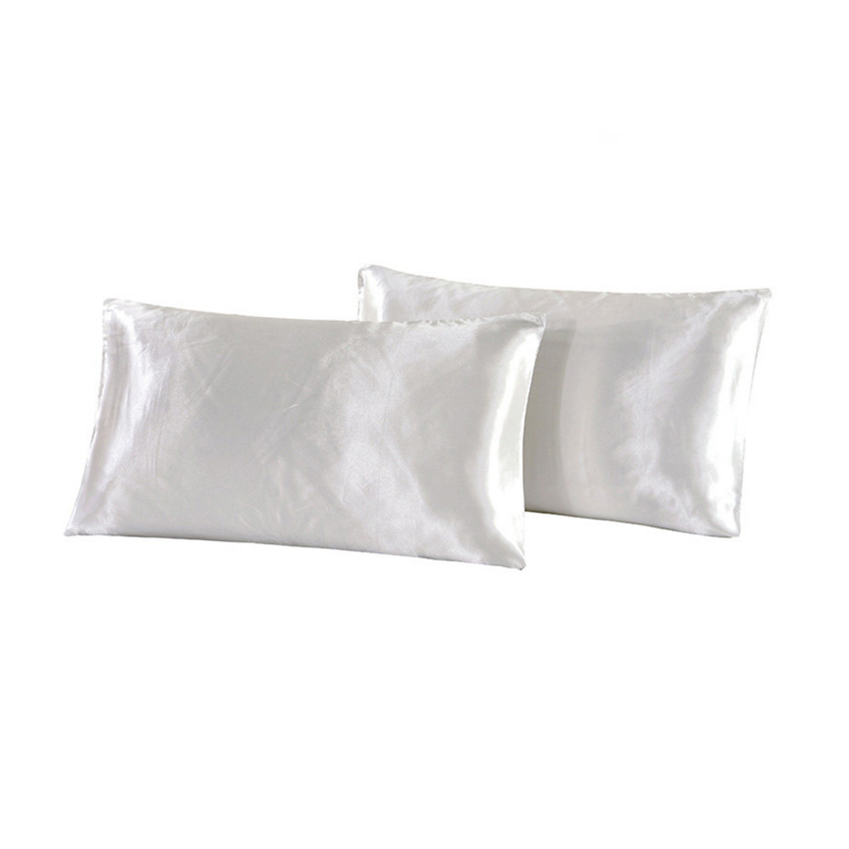 1 Pair Silky Silk Pillow Cover - огляд і ціна Satin Silk Pillowcase Hair Skin
