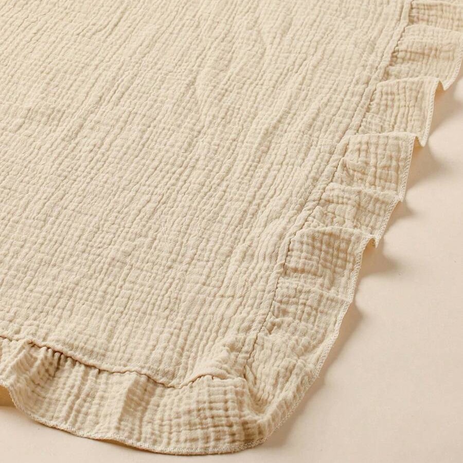 100% Cotton Ruffled Muslin Bla - огляд і ціна Muslin Cotton Bedspread