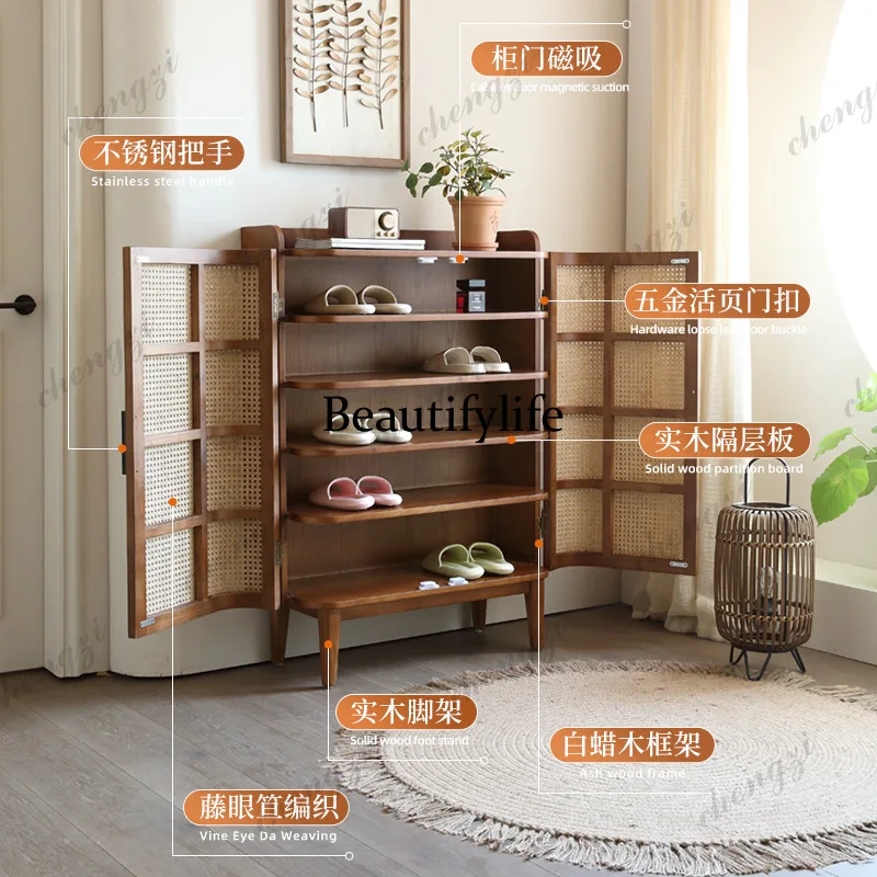 X173 Nordic solid wood shoe ca - огляд і ціна Storage & Organization