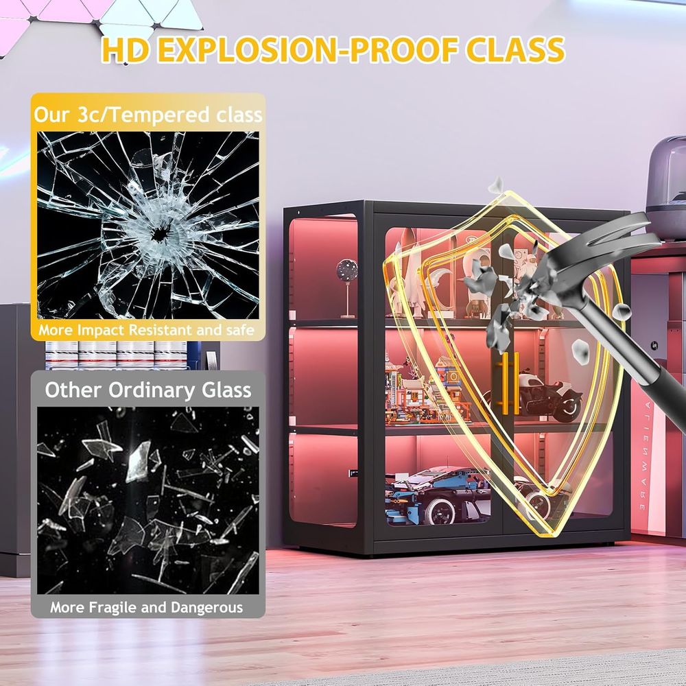 34 Tall Glass Door Display Cab - огляд і ціна Lighting